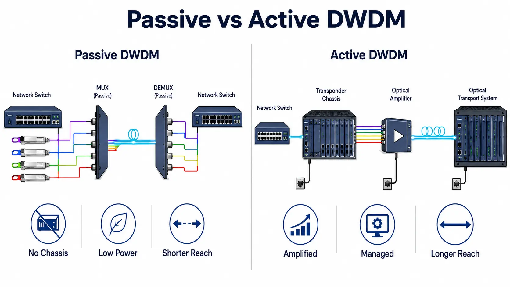 Passive vs Active DWDM