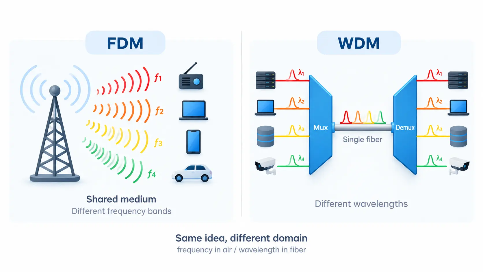 FDM vs WDM