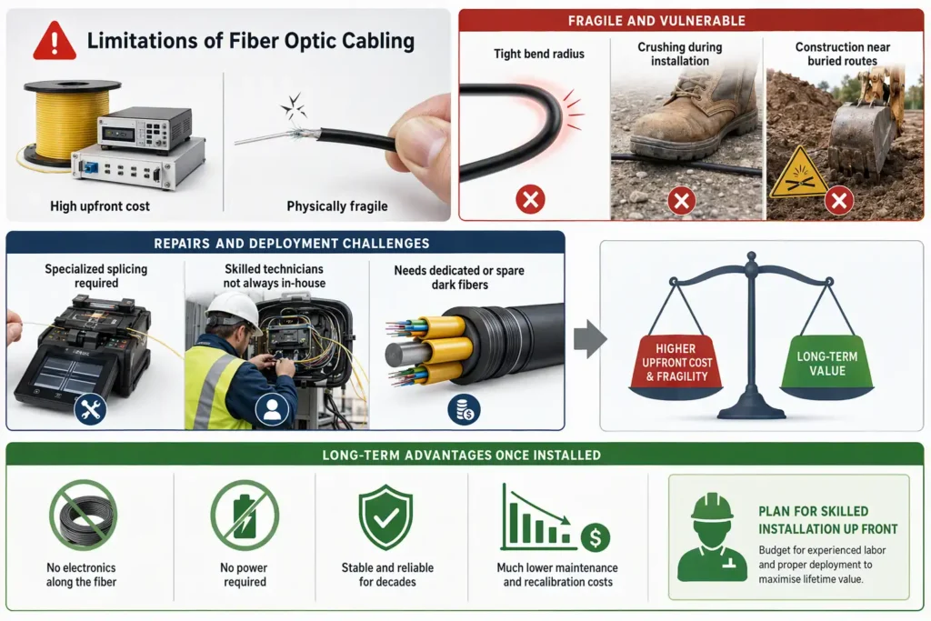 Limitations of Fiber Optic Cabling